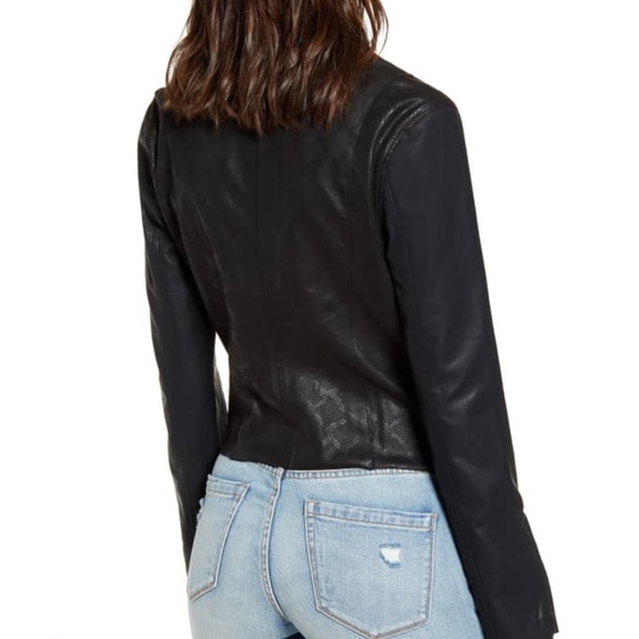 Blanknyc faux leather drape jacket venom NWT - Picture 3 of 11
